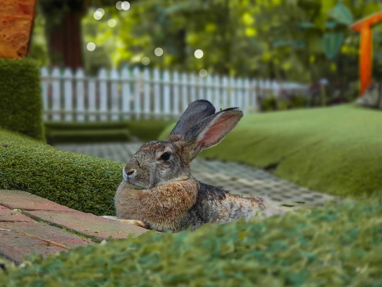 attracting rabbits to yard